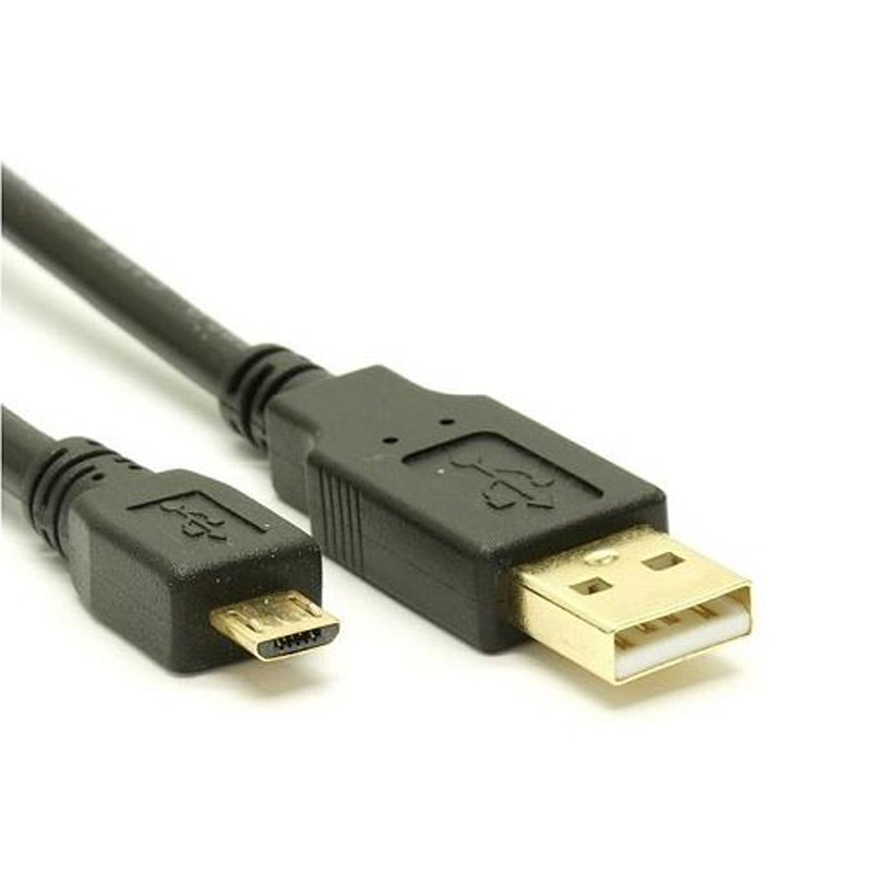 V177-L-CB8W-UC-2002AUB-CB8W-UC-2002AUB__55416-00 8WARE USB 2.0 Cable 2m A to Micro-USB B Male to Male Black - Image 1