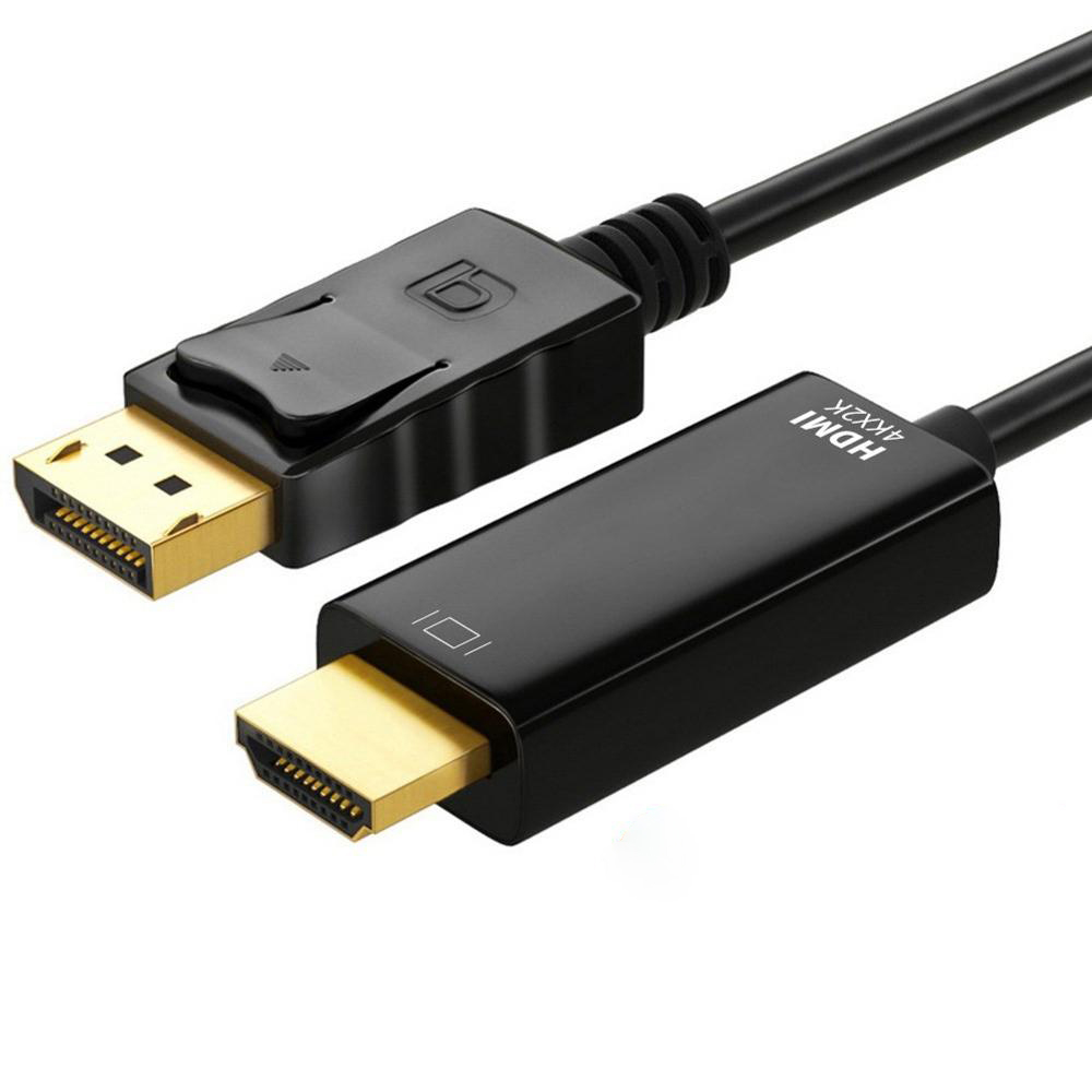 V177-L-CBAT-DPHDMI4K-3M_CBAT-DPHDMI4K-3M__23378_1 ASTROTEK DisplayPort DP Male to HDMI Male Cable 4K Resolution For Laptop PC to Monitor Projector HDTV Video Cable 3M - Image 1