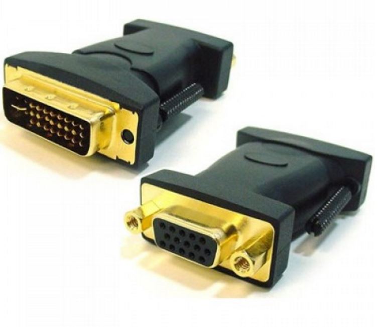 V177-L-CBAT-DVIVGA-MF_CBAT-DVIVGA-MF__86730_1 ASTROTEK DVI to VGA Adapter Converter 24+5 pins Male to 15 pins Female Gold Plated - Image 1