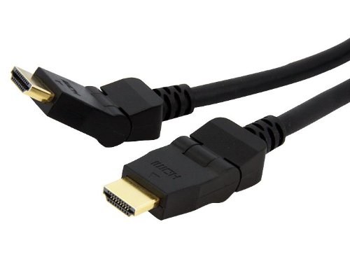 V177-L-CBAT-HDMI-MM-180D-2_CBAT-HDMI-MM-180D-2__43550_1 ASTROTEK HDMI Cable 2m - v1.4 19 pins Type A Male to Male 180 Degree Swivel Type 30AWG Gold Plated Nylon sleeve RoHS CBAT-HDMI-MM-2 CBHDMI-2MHS - Image 1