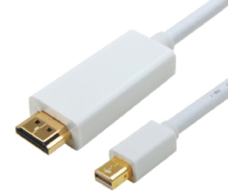 V177-L-CBAT-MINIDPHDMI-3_CBAT-MINIDPHDMI-3__44289_1 ASTROTEK Mini DisplayPort DP to HDMI Cable 3m - 20 pins Male to 19 pins Male Gold plated RoHS - Image 1