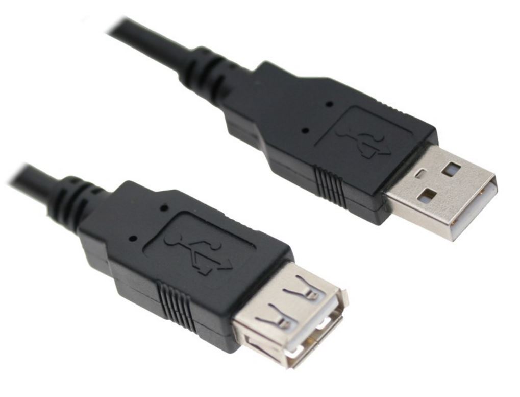 V177-L-CBAT-USB2-AA-0.3M_CBAT-USB2-AA-0.3M__36330_1 ASTROTEK USB 2.0 Extension Cable 30cm - Type A Male to Type A Female Transparent Colour RoHS CBAT-USB2-AA-1.8M - Image 1