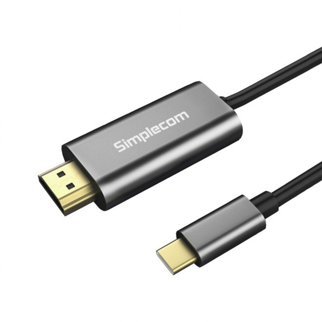 V177-L-CBSI-DA321-CBSI-DA321__51826-00 SIMPLECOM DA321 USB-C Type C to HDMI Cable 1.8M (6ft) 4K@30Hz - Image 1