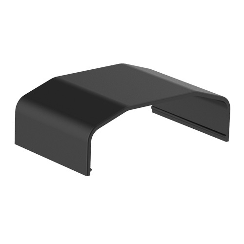 V177-L-CMBT-CC07-J1-B-72670-00 BRATECK Plastic Cable Cover Joint Material:ABS Dimensions 64x21.5x40mm - Black - Image 1