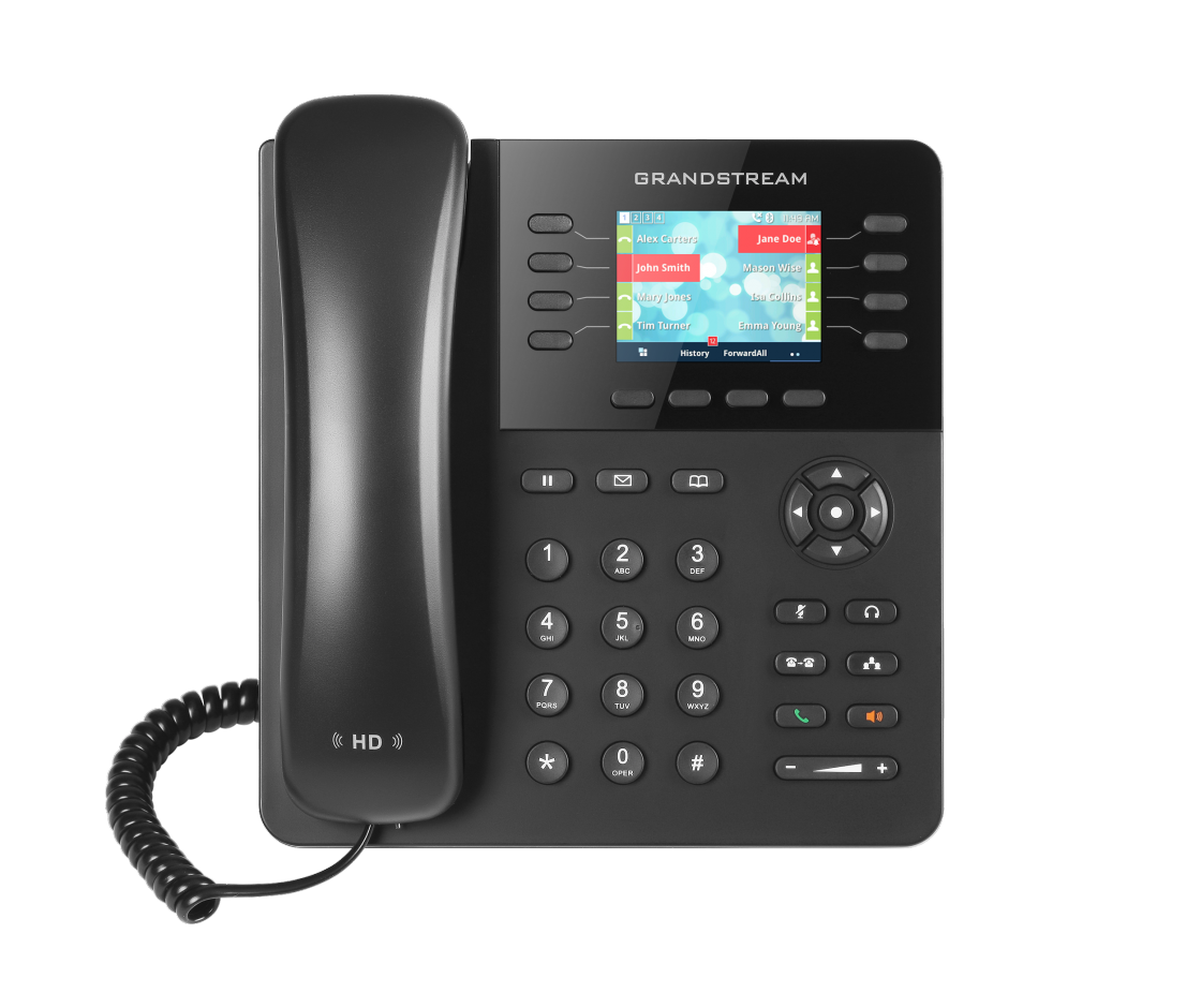 V177-L-IPG-GXP2135_IPG-GXP2135__60400_1 GRANDSTREAM GXP2135 8 Line IP Phone, 4 SIP Accounts, 320x240 Colour LCD Screen, HD Audio, Built-In Bluetooth, Powerable Via POE - Image 1