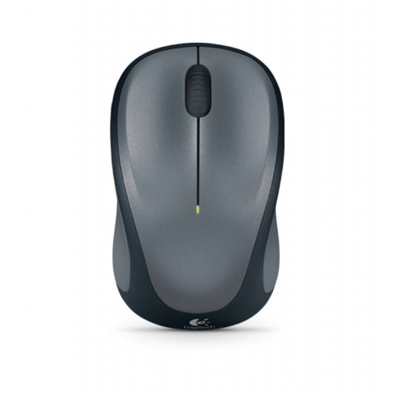 V177-L-MILT-M235COLT_MILT-M235COLT__65335_1 Logitech M235 Wireless Mouse Grey Contoured design Glossy Comfort Grip Advanced Optical Tracking 1-year battery life - Image 1