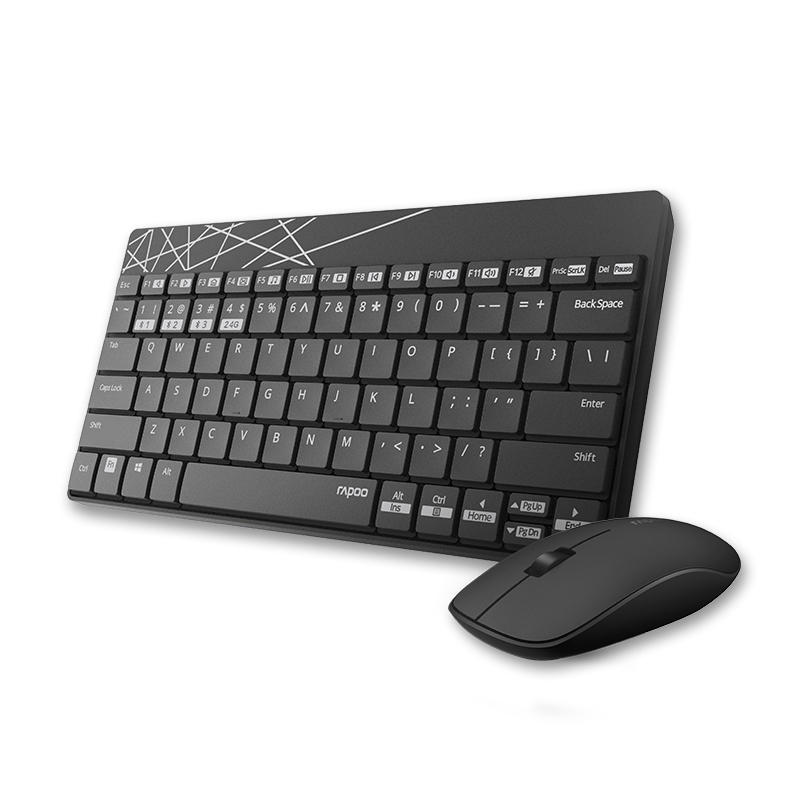 V177-L-MIRP-8000M-MIRP-8000M__55232-00 RAPOO 8000M Compact Wireless Multi-mode Bluetooth, 2.4Ghz, 3 Device Keyboard and Mouse Combo - Image 1