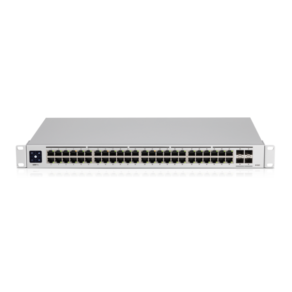 V177-L-NHU-USW-PRO-48-NHU-USW-PRO-48__53474-00 UBIQUITI UniFi 48 port Managed Gigabit Layer2 & Layer3 Switch - 48x Gigabit Ethernet Ports, 4x SFP+ Ports - Touch Display - GEN2 - Image 1