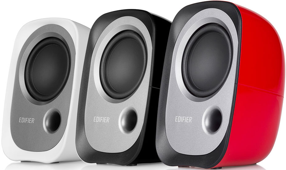 V177-L-SPE-R12U-BK-SPE-R12U-BK__29568-00 EDIFIER R12U USB Compact 2.0 Multimedia Speakers System (Black)- 3.5mm AUX/USB/Ideal for Desktop,Laptop,Tablet or Phone - Image 1