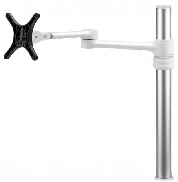V177-MA-13AF-AT-SW_L_13AF-AT-SW__32639_1 Atdec Single Arm Desktop Monitor Mount White - Image 1