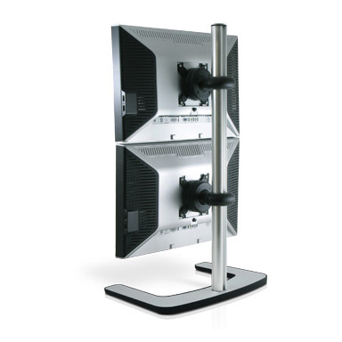 V177-MA-13VIS-FS-DV_L_13VIS-FS-DV__29117_1 Atdec VFS-DV Freestanding Dual Stack Monitor Vertical Stand - Image 1