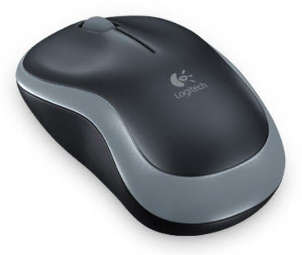 V177-MA-14LT-CMS-M185GRY-70726-00 Logitech Wireless Mouse M185, 3 Button, Optical, 1000 DPI, USB Receiver, Scroll Wheel, Colour: Grey, 2.4GHz - Limited Stock - Image 1