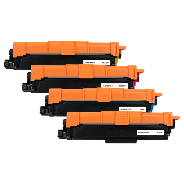 V177-SET4BR253_SET4BR253__44539_1 BROTHER Compatible TN-253 TN-257 Premium Generic Toner Set of 4 - Image 1