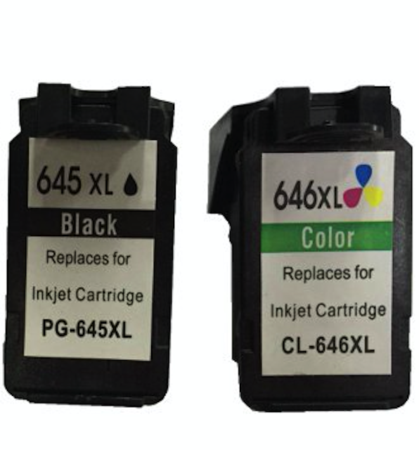 V177-SET656XL2-645_646__23767-00 Remanufactured Value Pack 1 x PG645XL Black & 1 x CL646XL Colour *New Chip - Image 1
