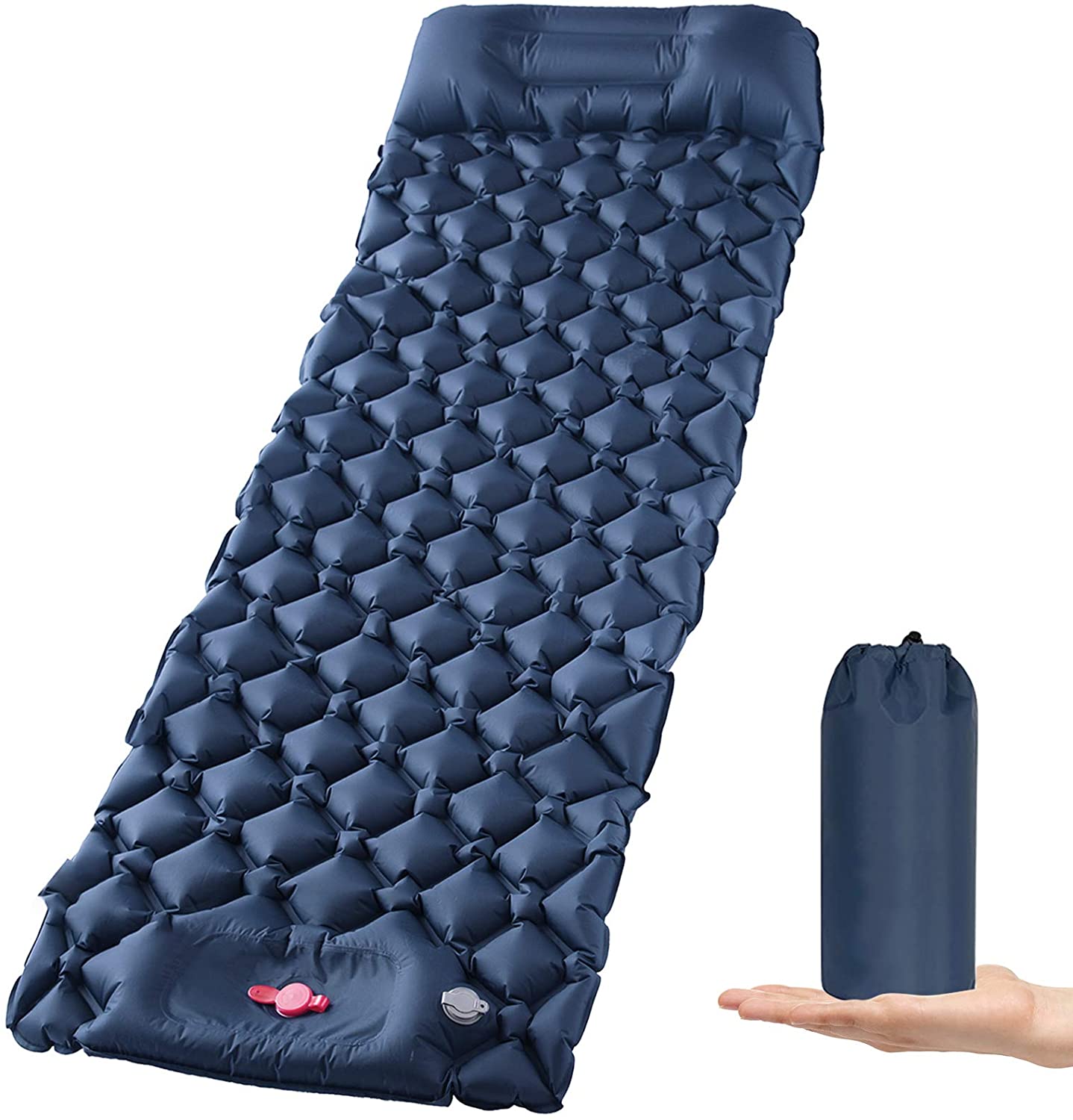 V178-58557-58557_1_i31tMCbbo-00 Ultralight Inflatable Camping Sleeping Pad with Pillow for Travelling and Hiking - Image 1