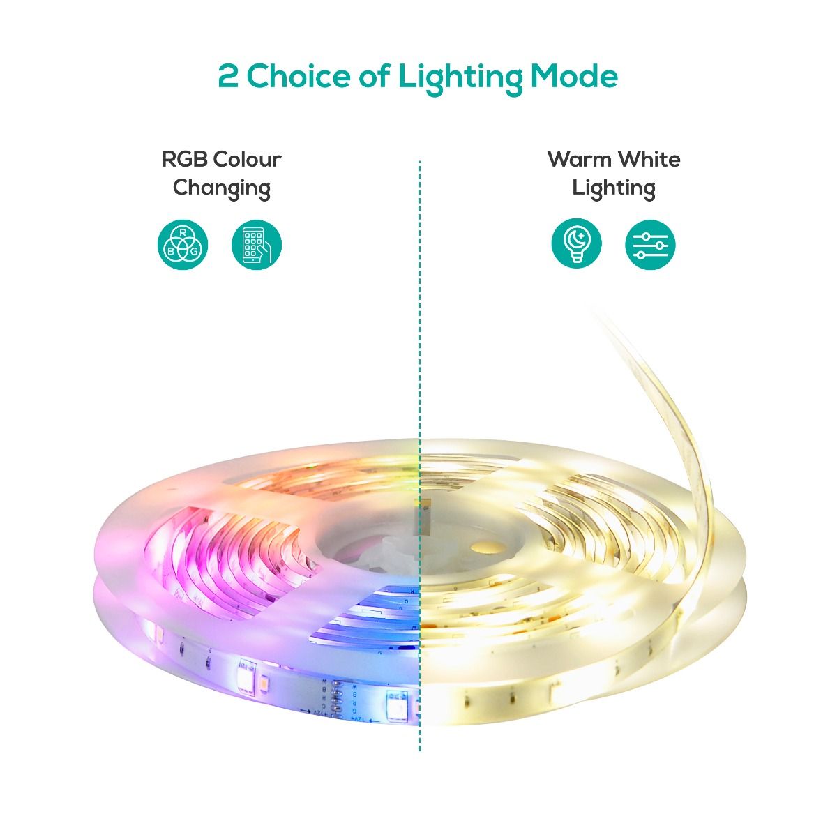 V186-ACA-LS65RGBWW-5M_aca-ls65rgbww_2_1_1 activiva 5m IP65 Smart RGB & Warm White LED Strip Lights - Image 1