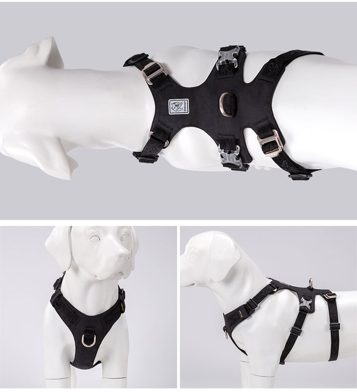 V188-ZAP-YH-1807-5-BLACK-L-33298-00 Whinhyepet Harness Black L - Image 1