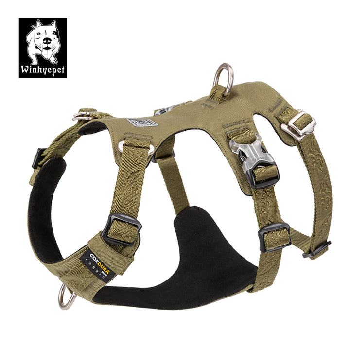 V188-ZAP-YH-1807-8-GREEN-XS-YH1807_H_720x720-00 Whinhyepet Harness Army Green XS - Image 1