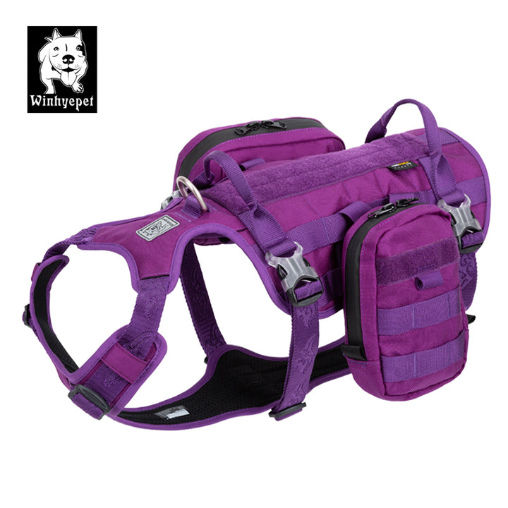 V188-ZAP-YH1805-PURPLE-L-YH1805_a84367b6-730d-4c07-af8e-c3fc4336c1c9_720x720-00 Whinhyepet Military Harness Purple L - Image 1