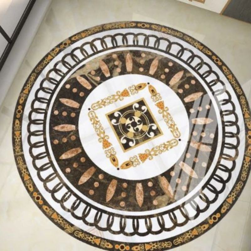 V195-PH12_Untitleddesign_8_800x_1 European style parquet large stickers waterproof and wear-resistant ceramic tile stickers PVC floor decoration sticker round - Image 1