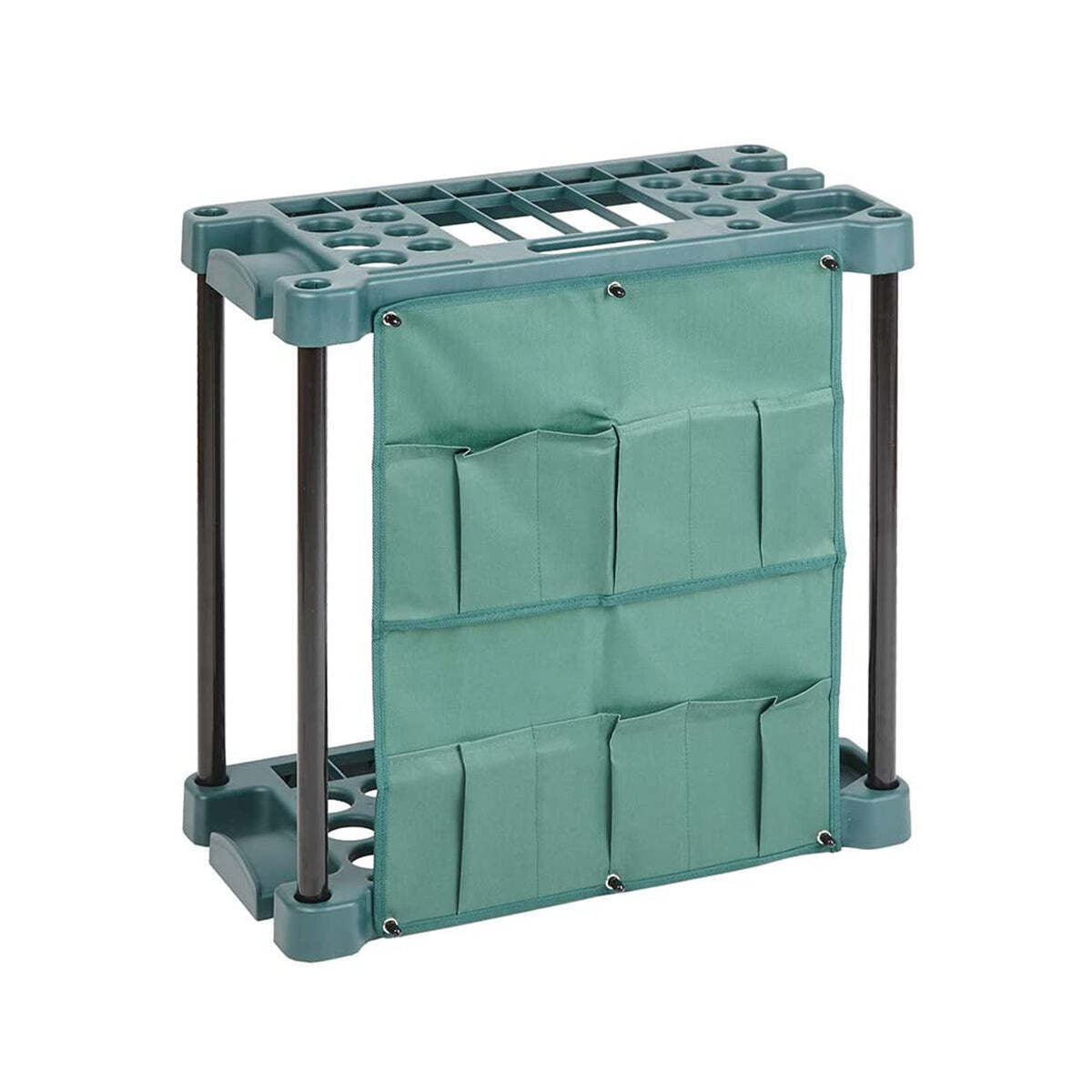 V196-GTH10-37944-00 Organising Storage Rack for Garden Tools (Green) & Keep the Shed Tidy - Image 1