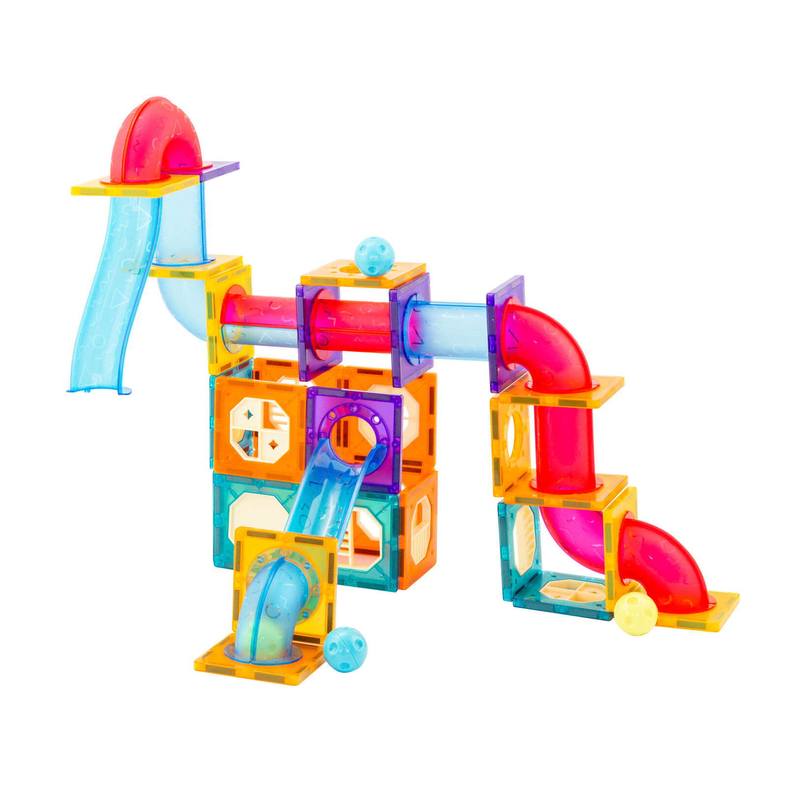 V196-LZW-806-202506101435-00 88 Pcs non-toxic STEM Educational, Durable Magnetic Tiles/Puzzle with Storage Bag - Image 1