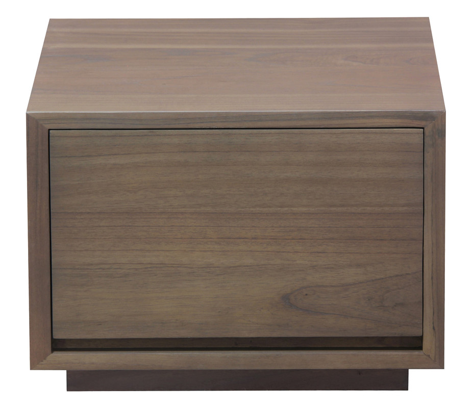 V199-BS050NMLA-95588-00 Oscar 1 Drawer Low Bedside Table (Latte) - Image 1