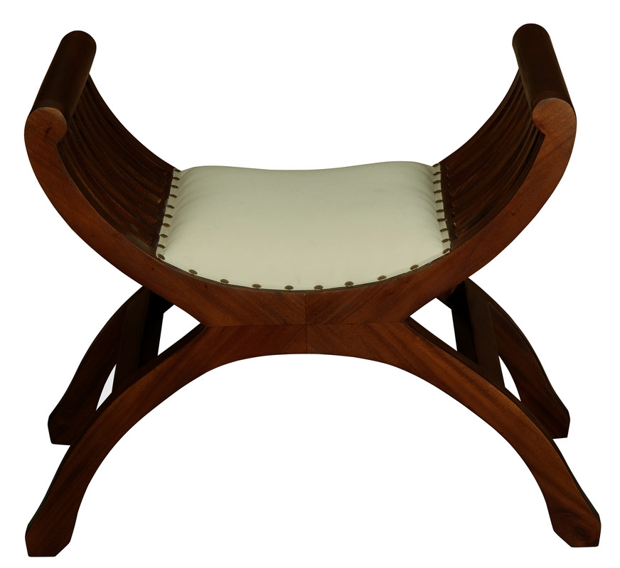 V199-CH001TWUPM-191634-00 Sloan Single Seater Upholstered Stool (Mahogany) - Image 1