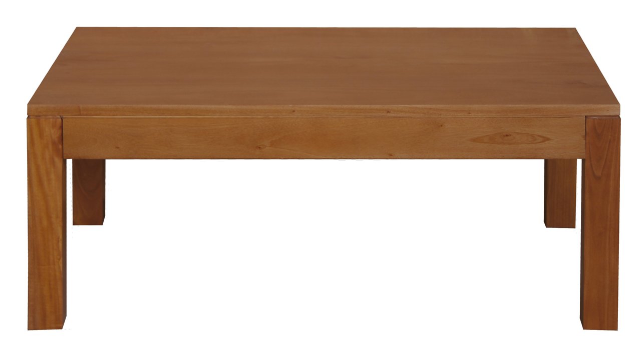 V199-CT000TALP-191679-00 Amsterdam Solid Mahogany Timber Coffee Table (Light Pecan) - Image 1