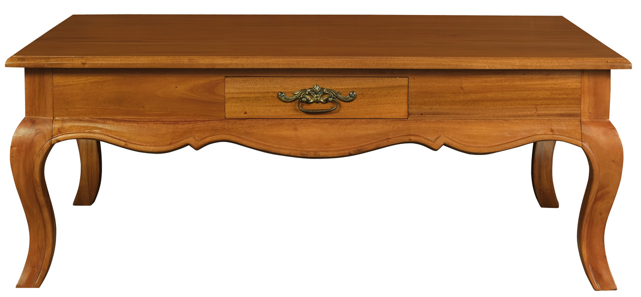 V199-CT002FPLP-204429-00 French Provincial 2 Drawer Coffee Table - Light Pecan - Image 1