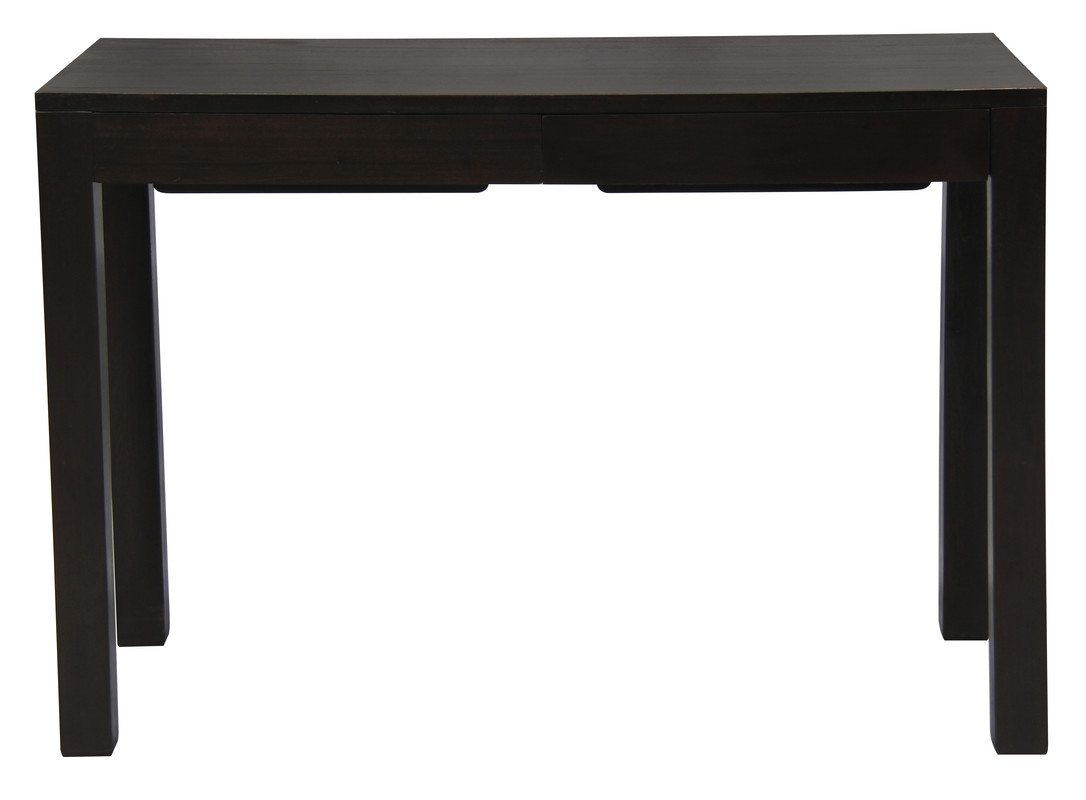 V199-DK002TAC-149107-00 Amsterdam Solid Mahogany Timber 2 Drawer Desk (Chocolate) - Image 1