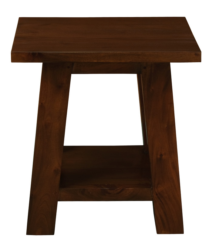V199-LT000JSM-189656-00 Tokyo Solid Mahogany Timber Lamp Table (Mahogany) - Image 1