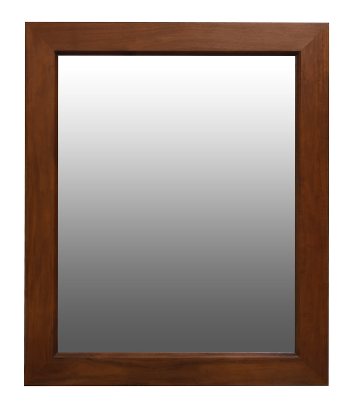 V199-MR120100WOSM-150526-00 Ascot Solid Mahogany Timber Mirror (Mahogany) - Image 1