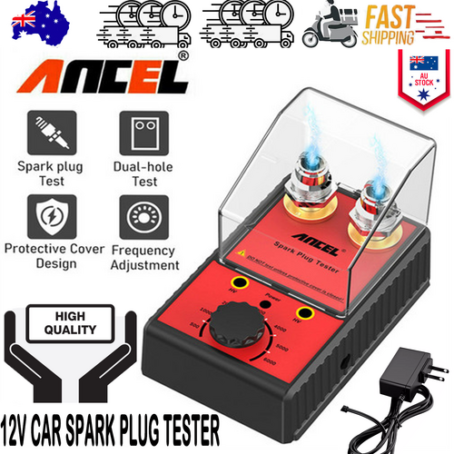 V201-CAR6002RE8AU-213313-00 Ancel 12V Car Spark Plug Tester Auto Ignition System Tester Diagnostic Test Tool - Image 1