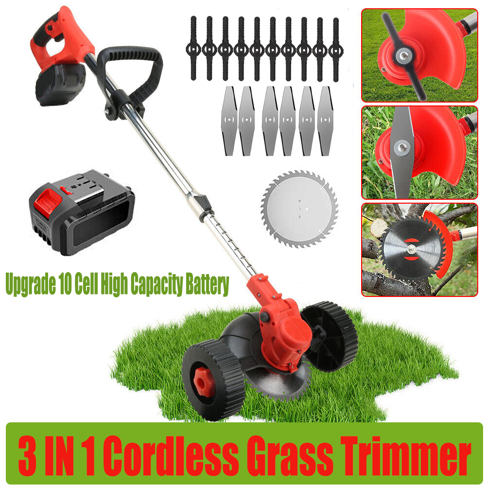 V201-CUT0005RE8AU-89710-00 3in1 Cordless Grass Trimmer Grass Lawn Brush Cutter Whipper Snipper with 2 Battery - Image 1