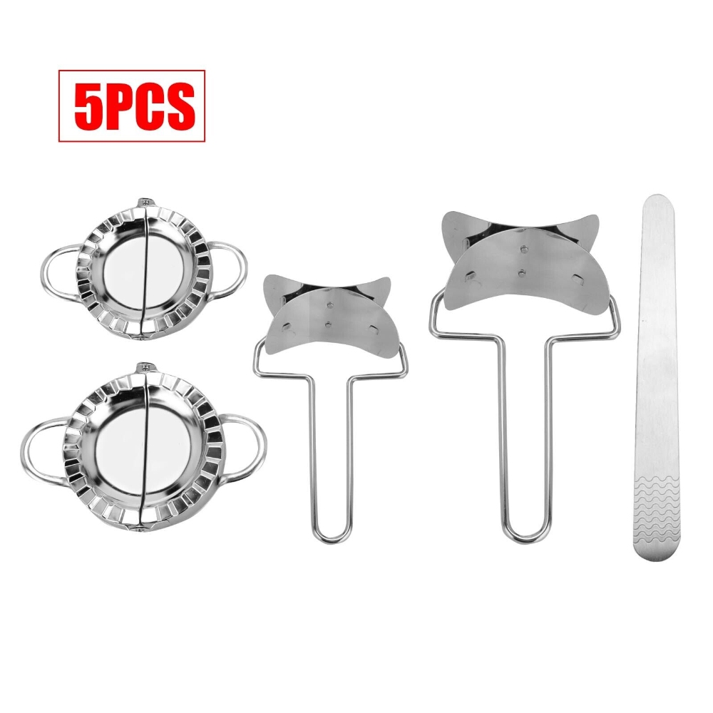 V201-EZ1171966A1-83791-00 Dumpling Maker Set Stainless Steel Dough Press Making Mold Mould Tool AU - Image 1