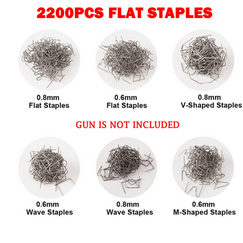 V201-FDZ0066BL8AU-84766-00 2200PCS Plastic Welder Garage Tool Hot Staple Staplers Bumper Repair Welding Kit - Image 1