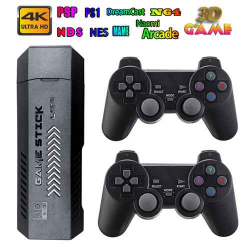 V201-GAME0128BL8AU-183566-00 40000+ HD HDMI Pre-Loaded Retro Video Game Stick Console +2 Wireless Controller - Image 1
