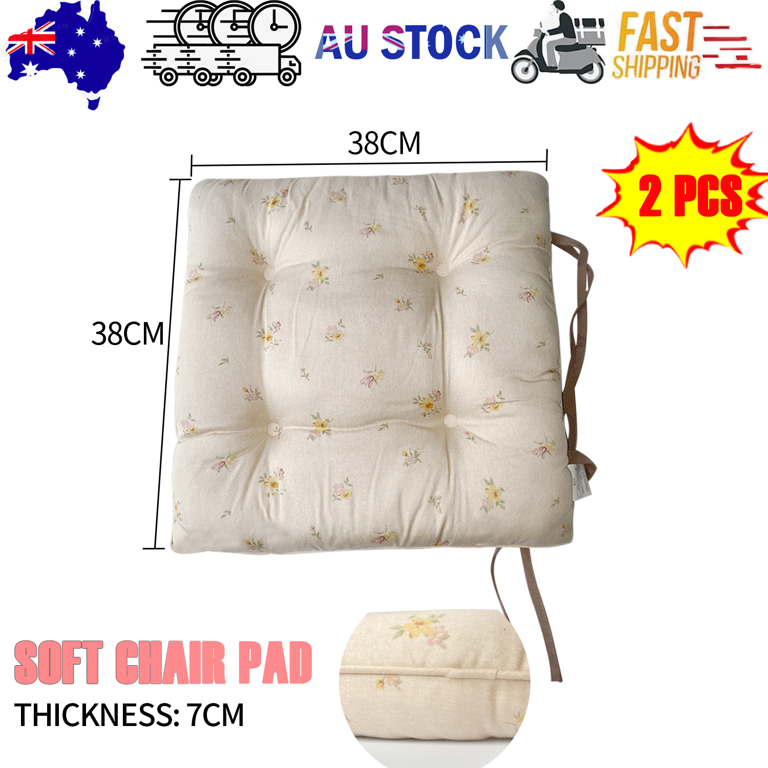 V201-W12583134-202504281640-00 Seat Cushions Outdoor Indoor Cushion Square Soft Chair Pad - Image 1