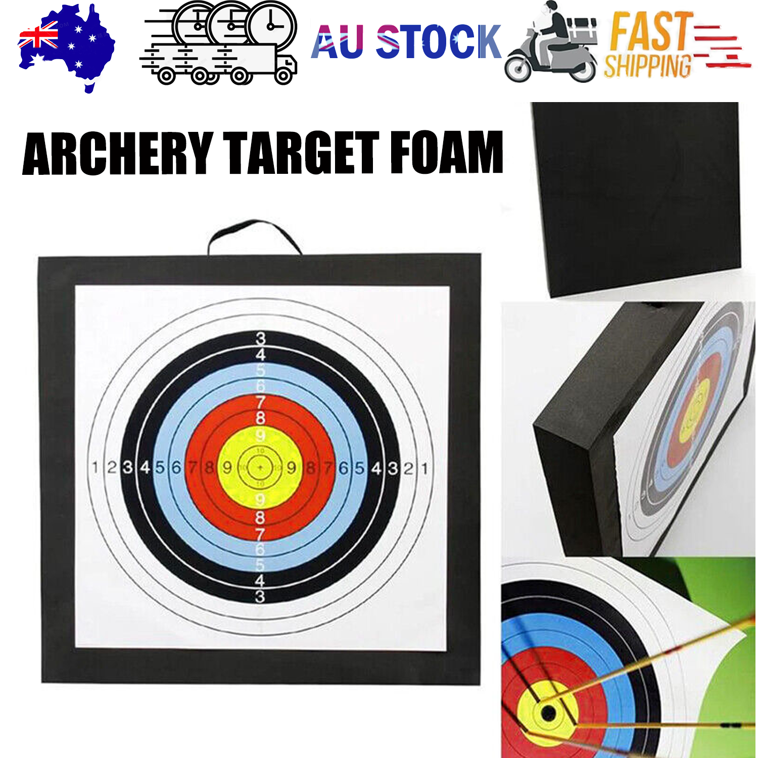 V201-W12854251-202505071515-00 Archery Target Foam High Density Shooting Practice Board Bow Shooting Target - Image 1