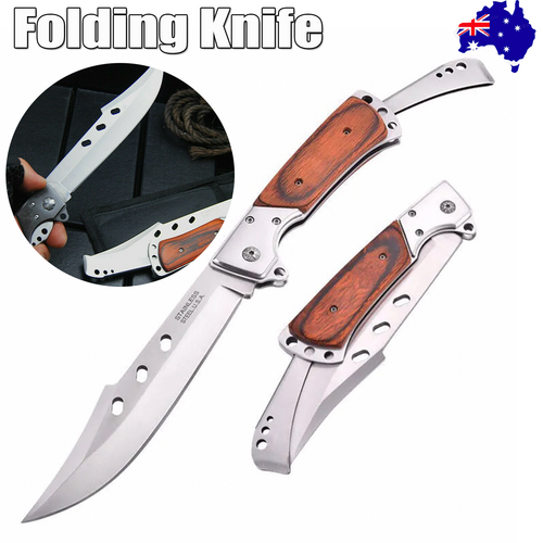 V201-W13156476-197452-00 Outdoor Large Folding Knife Camping Fishing Pocket Hunting Knife Survival Tool - Image 1