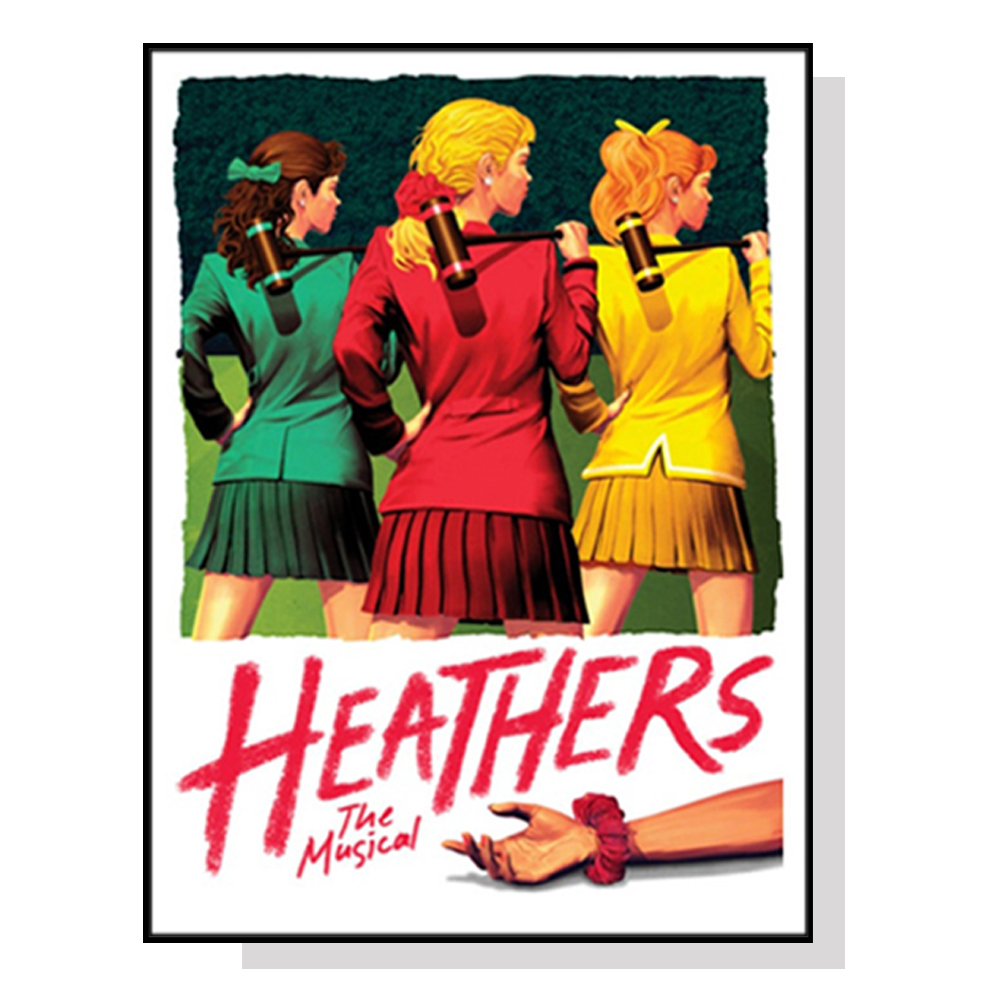 V207-1548-66735-00 Wall Art 50cmx70cm Heathers The Musical Black Frame Canvas - Image 1