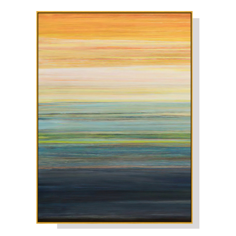 V207-1683-73382-00 Wall Art 80cmx120cm The Magic Hour I Gold Frame Canvas - Image 1