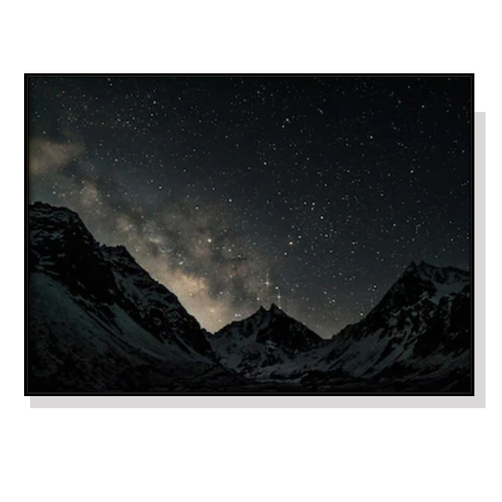 V207-19701-97729-00 Wall Art 40cmx60cm Night Court Black Frame Canvas - Image 1