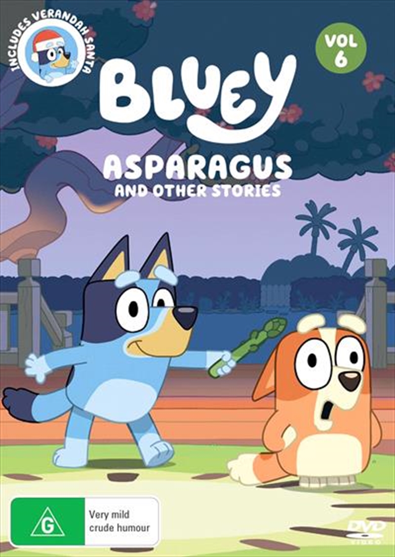 V210-2465947-75596-00 Bluey - Asparagus And Other Stories - Vol 6 DVD - Image 1