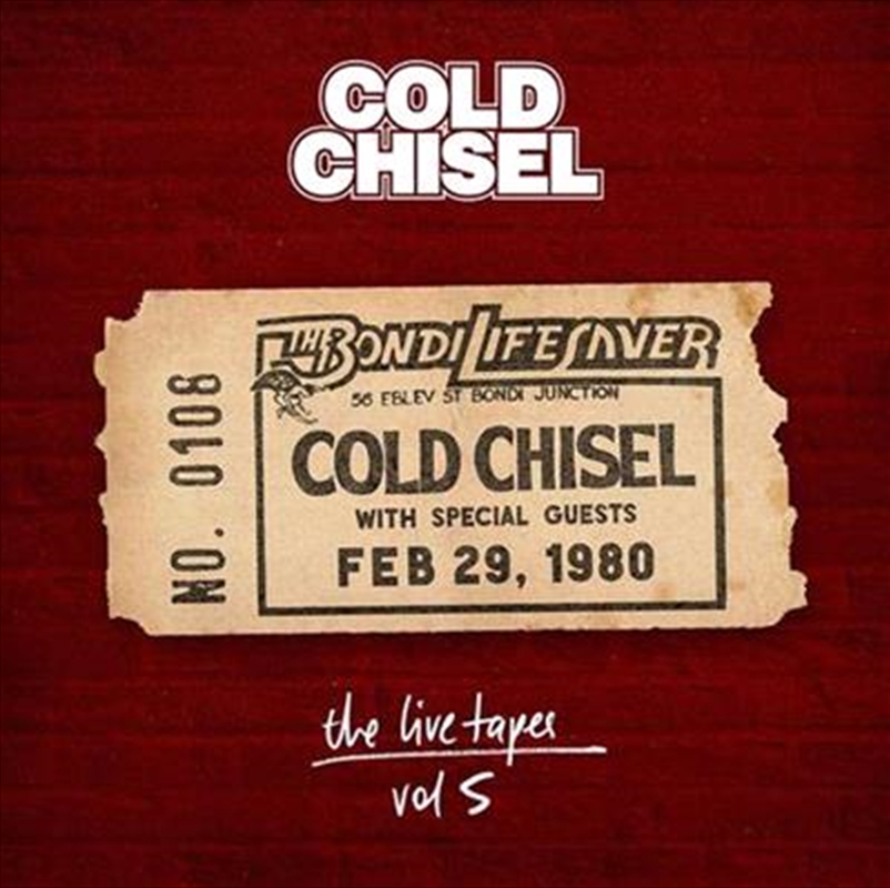 V210-2606332-202507022130-00 Live Tapes Vol 5: Live At Bond - Cold Chisel Cd Album - Image 1