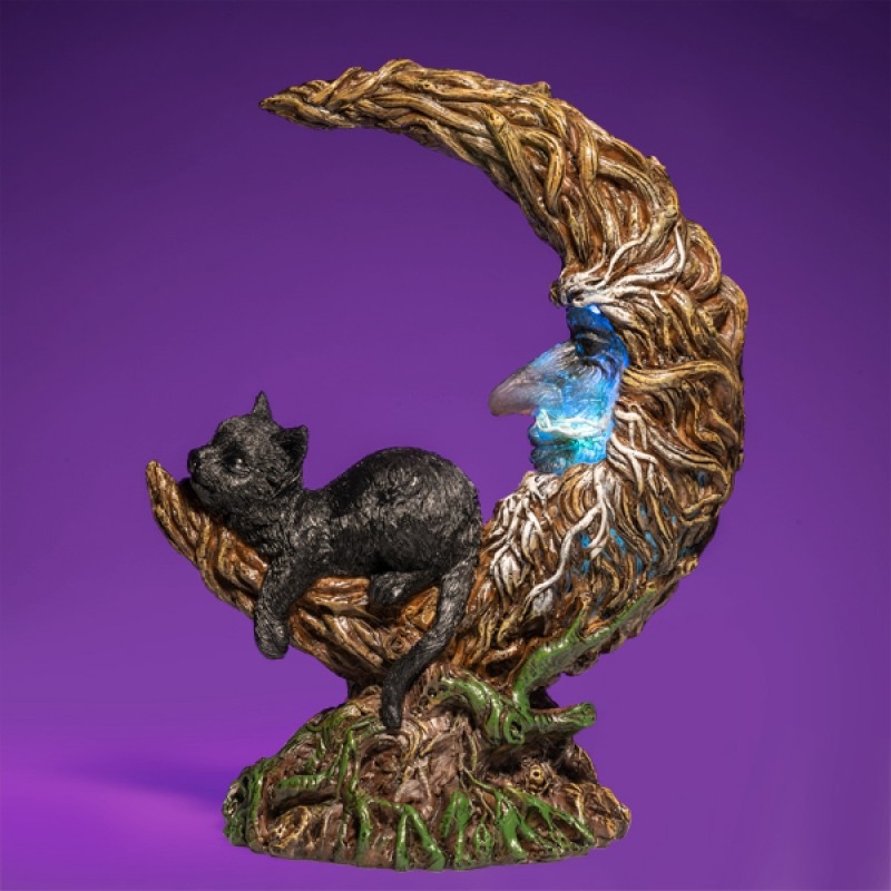 V210-2670797-SDC_2670797_2022-25-2-10-09-05-00 Black Cat Crescent Moon Tree LED Light - Image 1