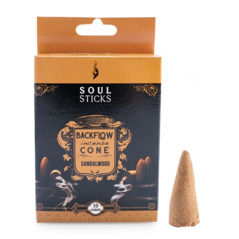 V210-2670811-SDC_2670811_2022-02-3-16-19-40-00 Soul Sticks Sandalwood Backflow Incense Cone - Set of 10 - Image 1