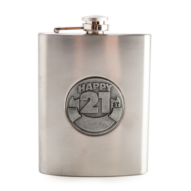 V210-2671037_SDC_2671037_2022-01-3-16-17-59 21st Engravable Metal Flask - Image 1