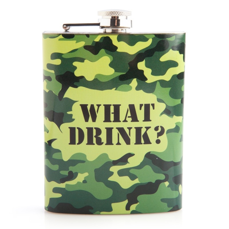 V210-2680359-84270-00 Camo Metal Flask - Image 1